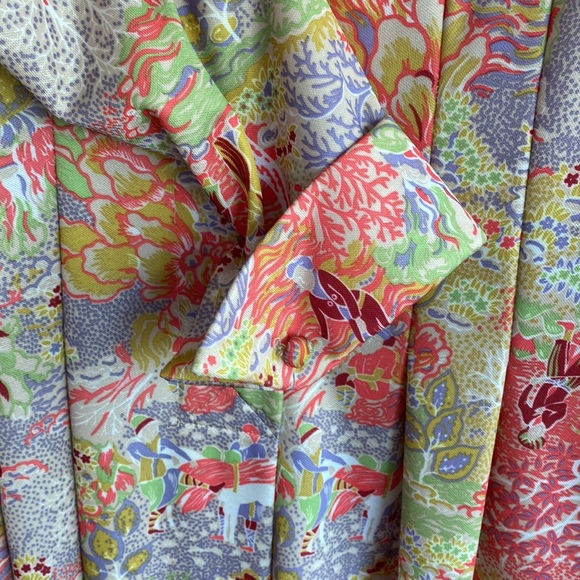 ✨Stunning Leslie Fay VINTAGE 70’S POLY SHIRT FRINGE MAXI DRESS BOHO CHIC - S/M - Picture 8 of 10